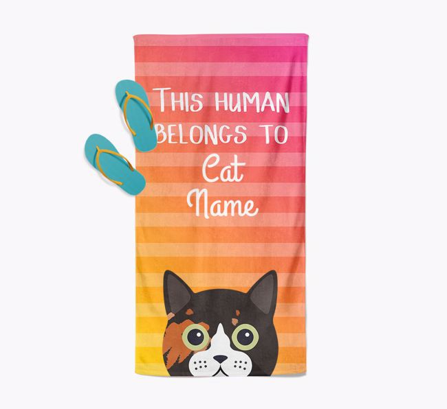'This Human Belongs to...' - Personalized {breedFullName} Towel | Yappy.com